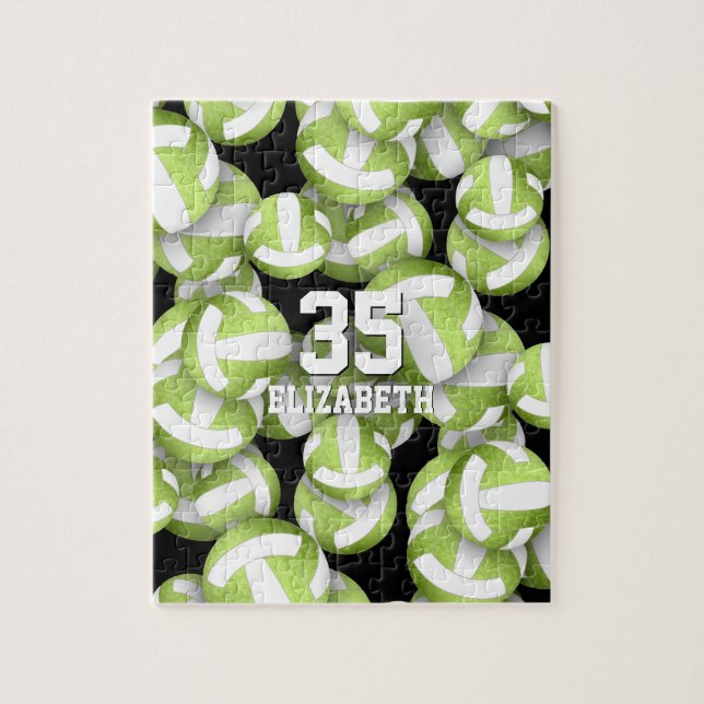 Romerska vita volleybollar mönster pussel (Vertikal)