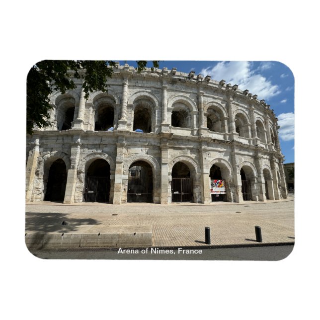 Romerskt amfiteater, Nimes, Frankrike på en Magnet (Horisontell)