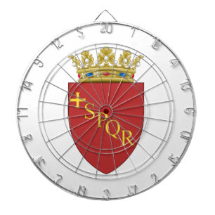 Romerskt familjevapen (SPQR) (Rom, Italien) Darttavla
