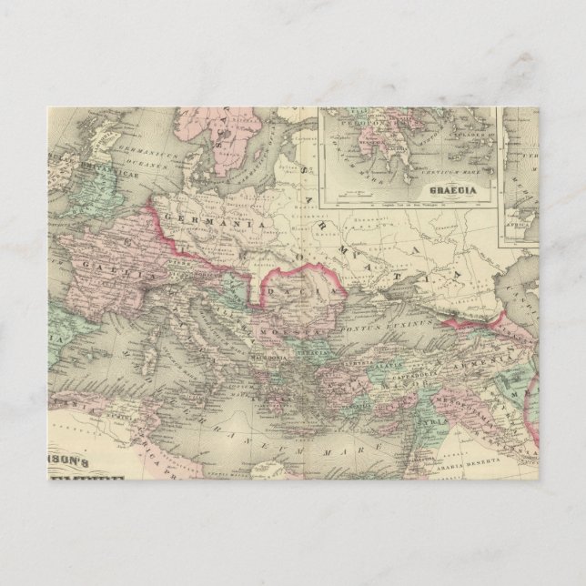 Romerskt imperium vid Kristi tid Vykort (Framsida)