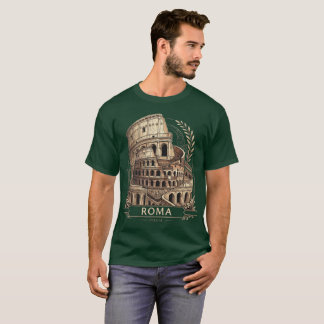 Romerskt Italien Colosseum Vintage Resegrafik T-Sh T Shirt