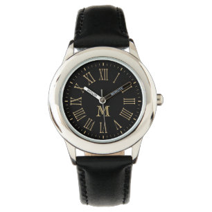 Romerskt Monogramguld Armbandsur