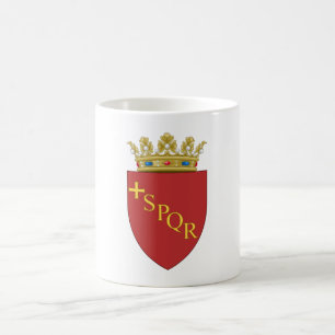 Romerskt statsvapen (SPQR) (Rom, Italien) Kaffemugg