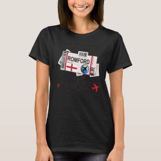 Romford Girl Romford Boarding Pass Romford T Shirt