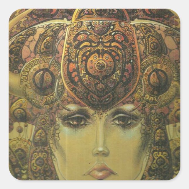 Romistklistermärken Fyrkantigt Klistermärke (Framsida)