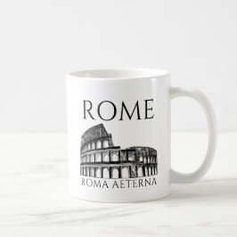 Romkolosseum, historiskt romerska resor kaffemugg