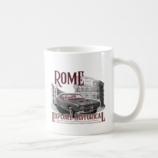 Romkolosseum, historiskt romerska resor kaffemugg (Höger)