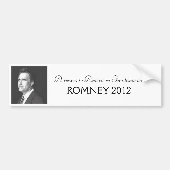 Romney 2012 bildekal (Framsidan)