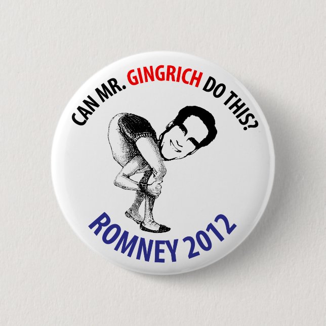 Romney 2012 humor knapp (Framsida)