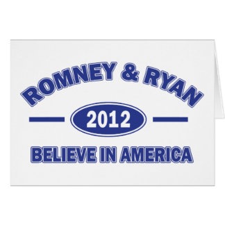 Romney and Ryan 2012 Hälsningskort