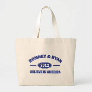 Romney and Ryan 2012 Jumbo Tygkasse