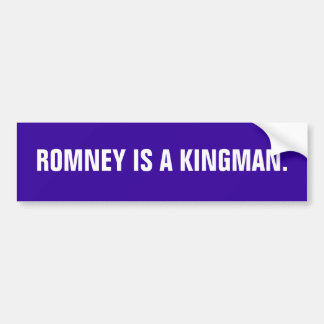 Romney är en Kingman. Bildekal