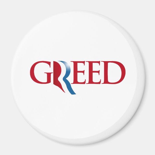 Romney är Greed Magnet (Framsidan)