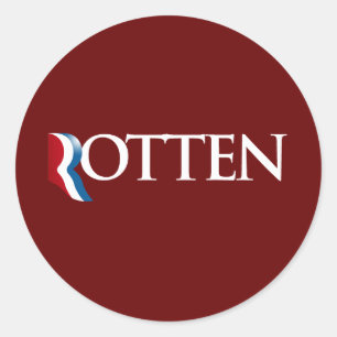Romney är Rotten.png Runt Klistermärke