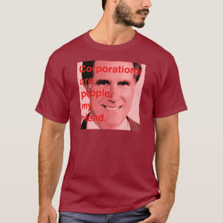 Romney citationstecken - korporationer är folk, tee