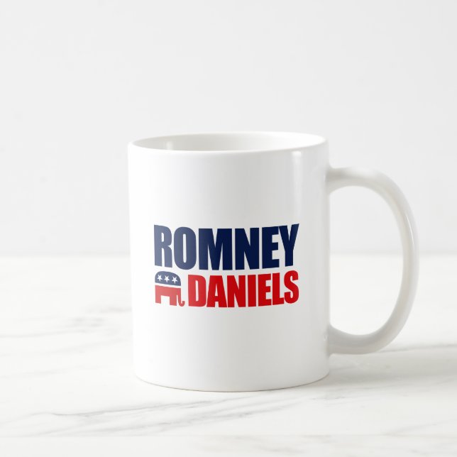 ROMNEY-DANIELS-BILJETT 2012 KAFFEMUGG (Höger)