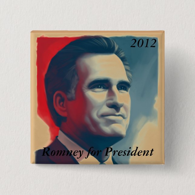 Romney för president knapp (Framsida)