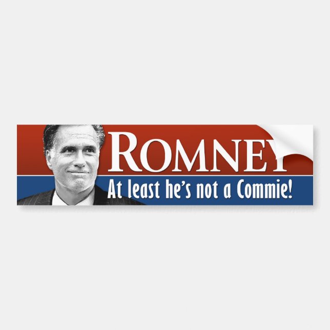 Romney - han är åtminstone inte kommie bildekal (Framsidan)