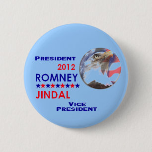 ROMNEY & JINDAL 2012 knäppas Knapp
