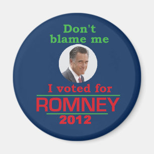 Romney klandrar inte mig magnet