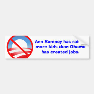 Romney lyftte mer ungar än Obama skapade jobb Bildekal