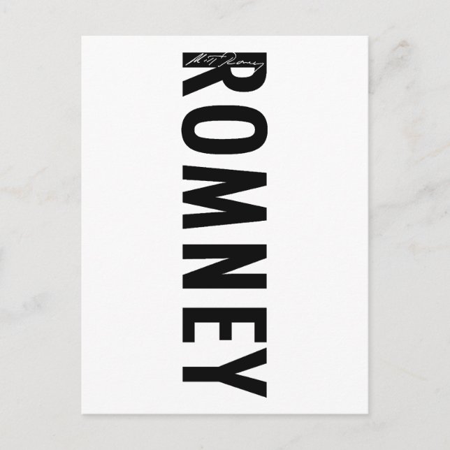 Romney Namnteckning Gear Vykort (Framsida)
