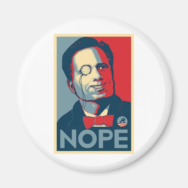 Romney NOPE!! Magnet (Framsidan)