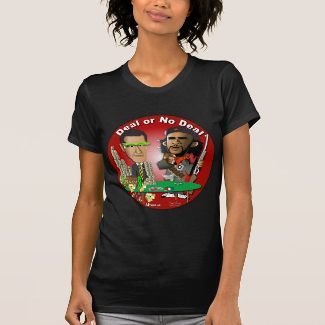 Romney och Che Obama Tee (Framsida)