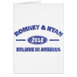 Romney och Ryan Tro på Amerika Hälsningskort