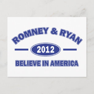 Romney och Ryan Tro Vykort
