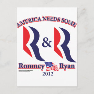 Romney och Ryan Vykort