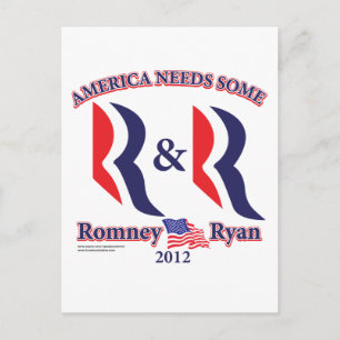 Romney och Ryan Vykort