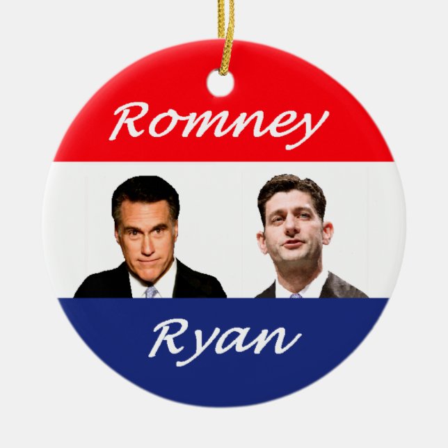 Romney Retro Ryan Julgransprydnad Keramik (Framsidan)