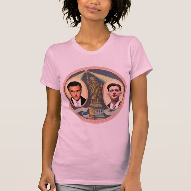 Romney Retro Ryan T-shirt (Framsida)