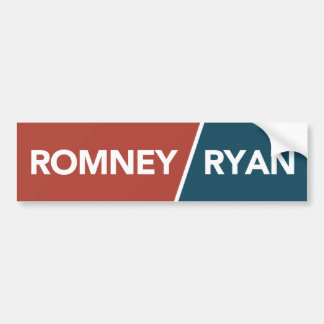 Romney röda Ryan, vit, blåttbildekal Bildekal