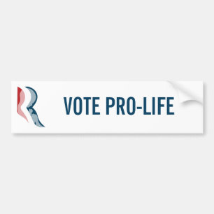 Romney: Rösta Pro-Liv Bildekal