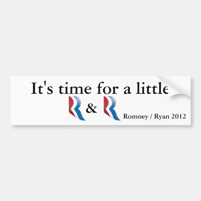 Romney Ryan 2012 Bildekal (Framsidan)