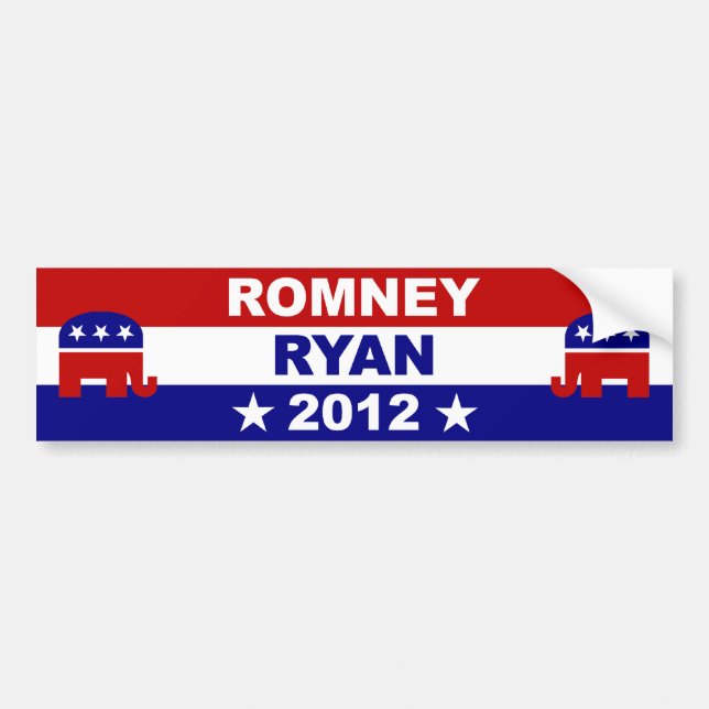 Romney Ryan 2012 Bildekal (Framsidan)