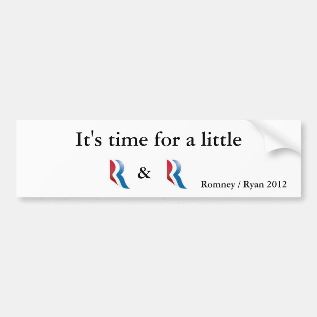 Romney Ryan 2012 Bildekal (Framsidan)