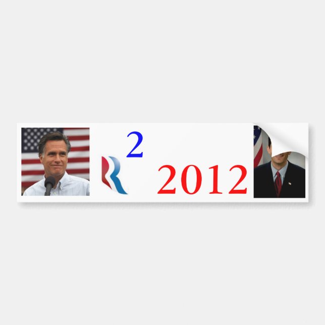 Romney Ryan 2012 Bildekal (Framsidan)