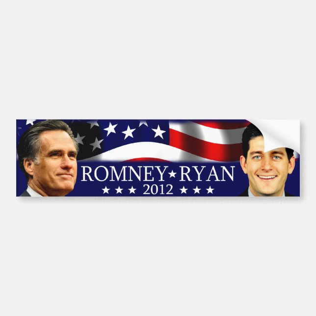 Romney/Ryan 2012 Bildekal (Framsidan)