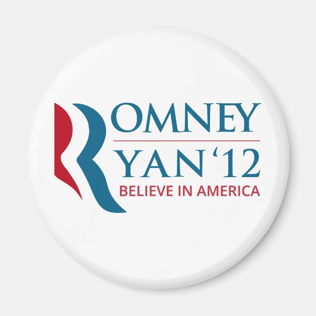 Romney/Ryan 2012 för USA:s president och VP Magnet (Framsidan)