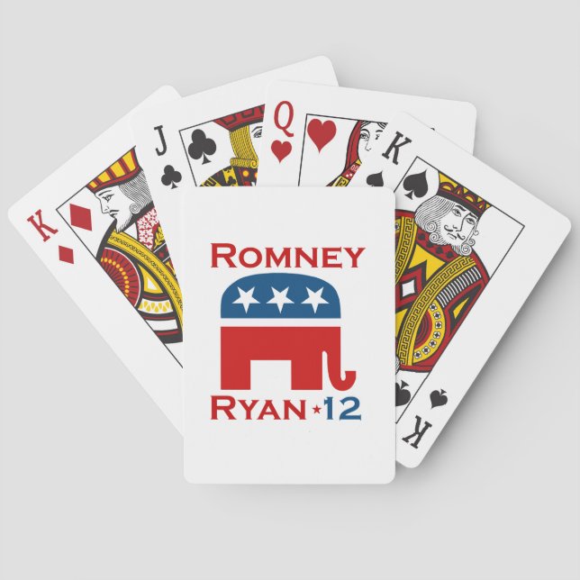 ROMNEY RYAN 2012 GOP SPELKORT (Baksidan)