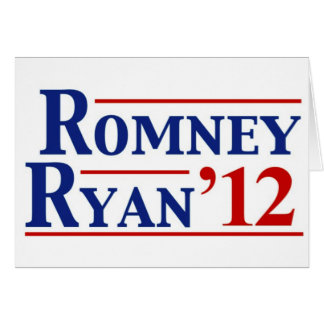 Romney Ryan 2012 Hälsningskort