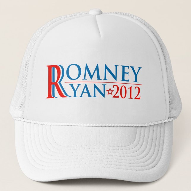 Romney Ryan 2012 kampanjlock Truckerkeps (Framsida)