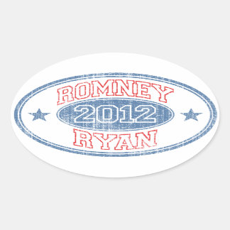 Romney Ryan 2012 Ovalt Klistermärke