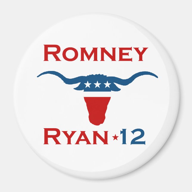 ROMNEY RYAN 2012 STEER.png Magnet (Framsidan)