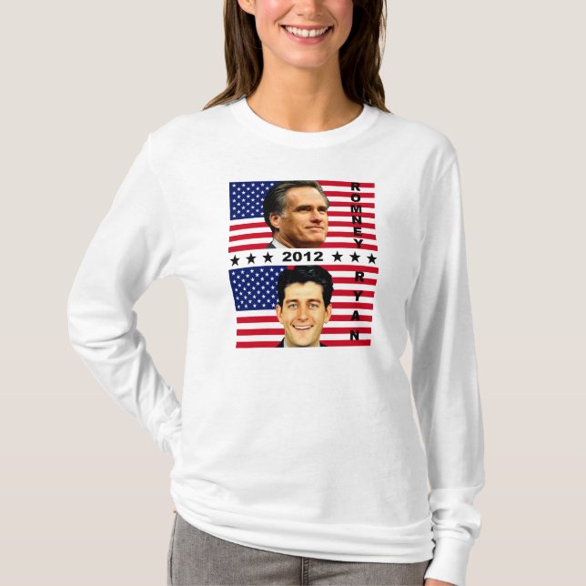 Romney/Ryan 2012 T Shirt (Framsida)
