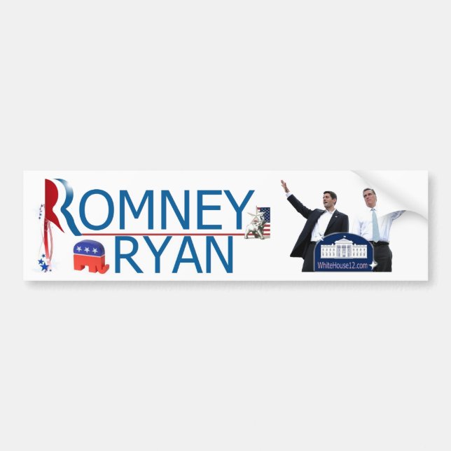 Romney/Ryan bildekal 2012 (Framsidan)