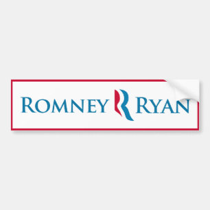 Romney Ryan bildekal (vit)